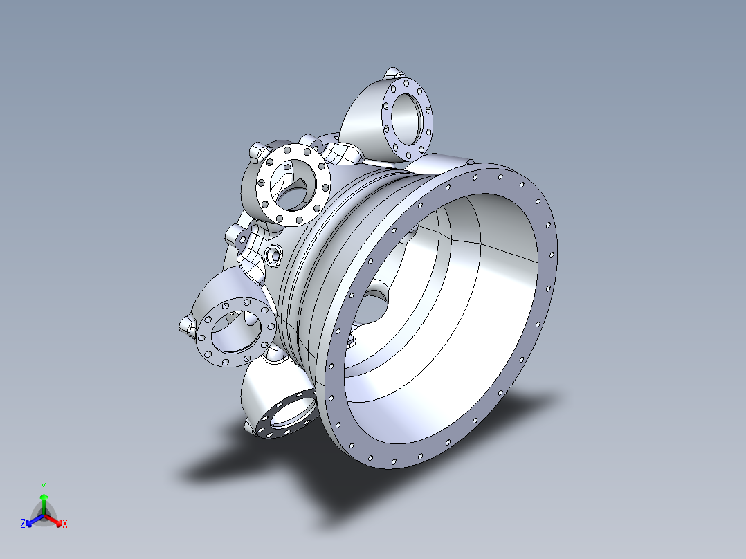 燃烧壳正等轴测图