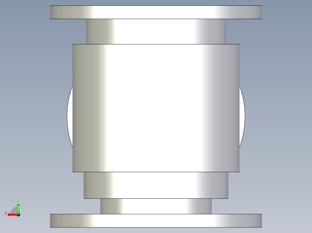 B3004532-水流连接器（T形接头）后视图