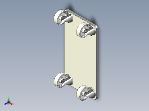 承重350公斤板的家具滚轮600x300，高度=145