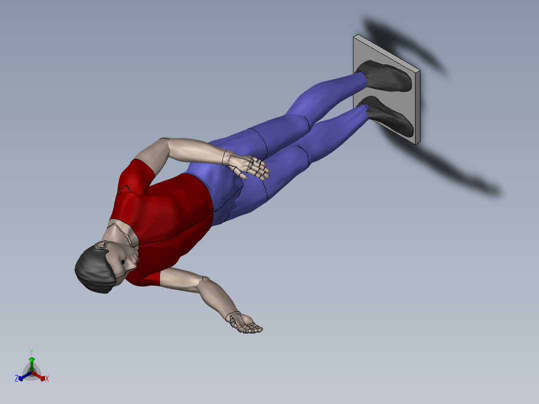 人体模型正等轴测图