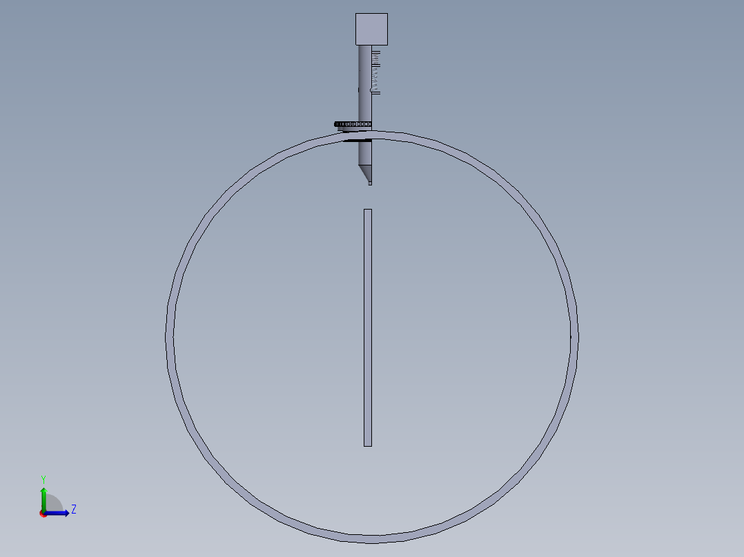 水箱泄压管左视图