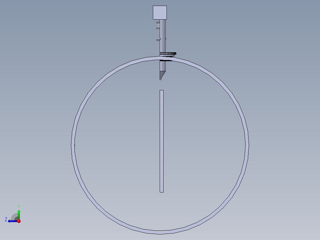 水箱泄压管右视图