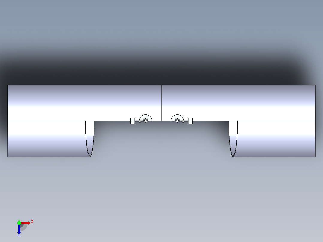 水箱泄压管俯视图