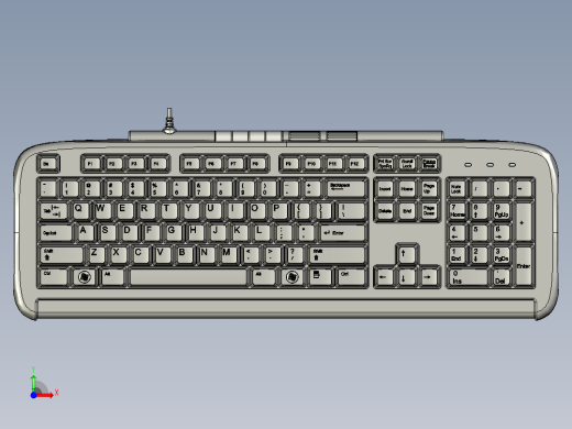 计算机键盘前视缩略图