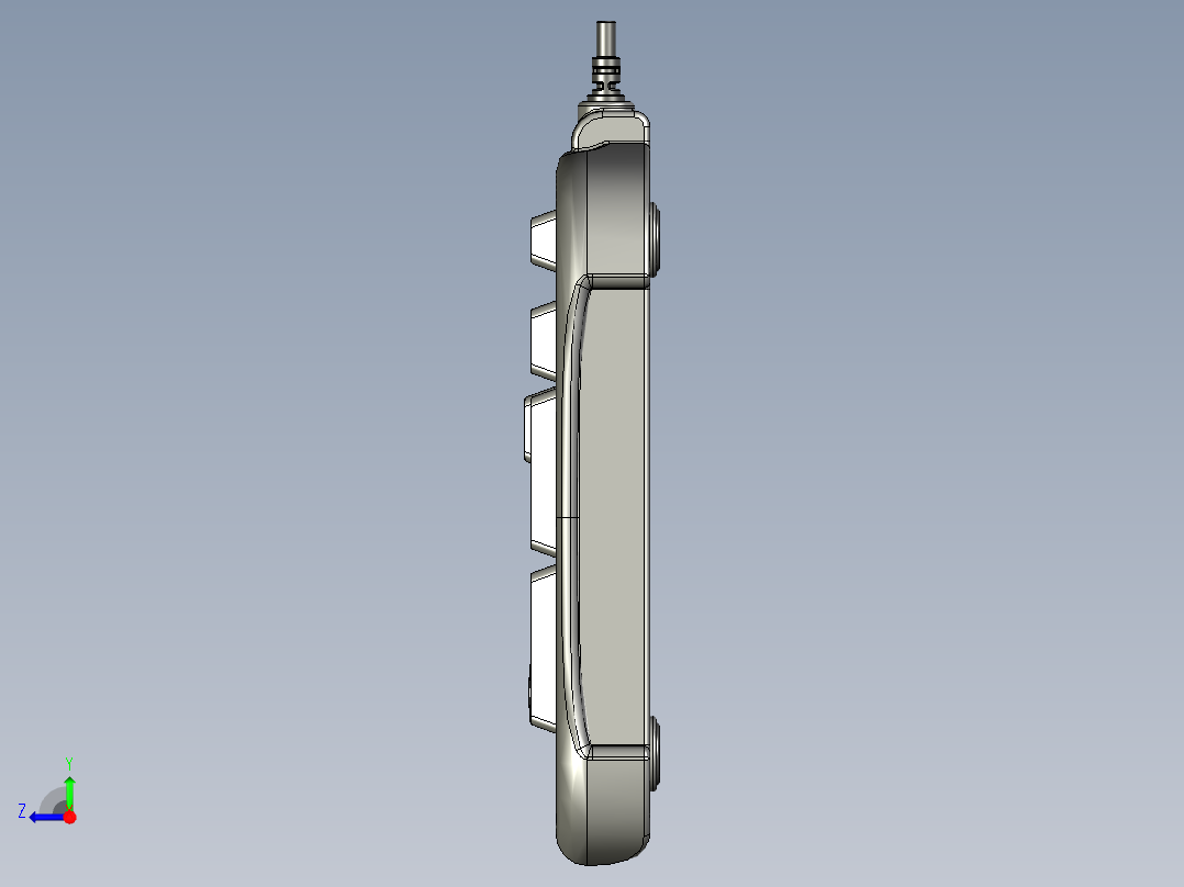 计算机键盘右视图
