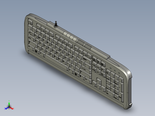 计算机键盘正等轴测缩略图