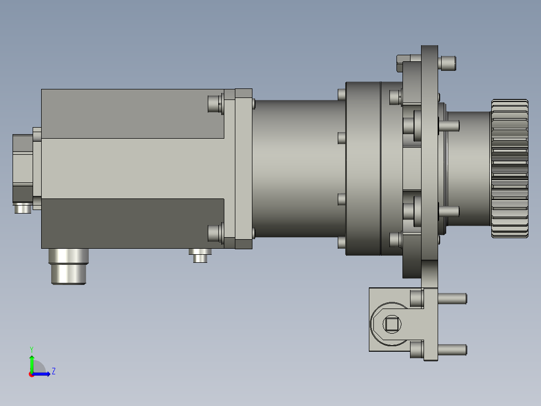 搬运滑台消隙驱动组件v20_双班v30实时备料v4051左视图