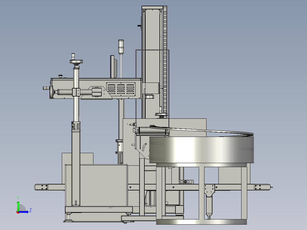 高效率打码输送线左视图