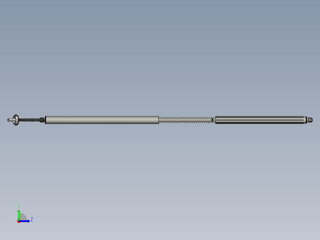 OP80-电撑杆-800最长左视图