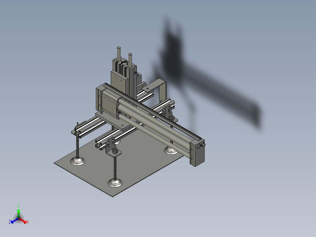 镜向取料装置21正等轴测图