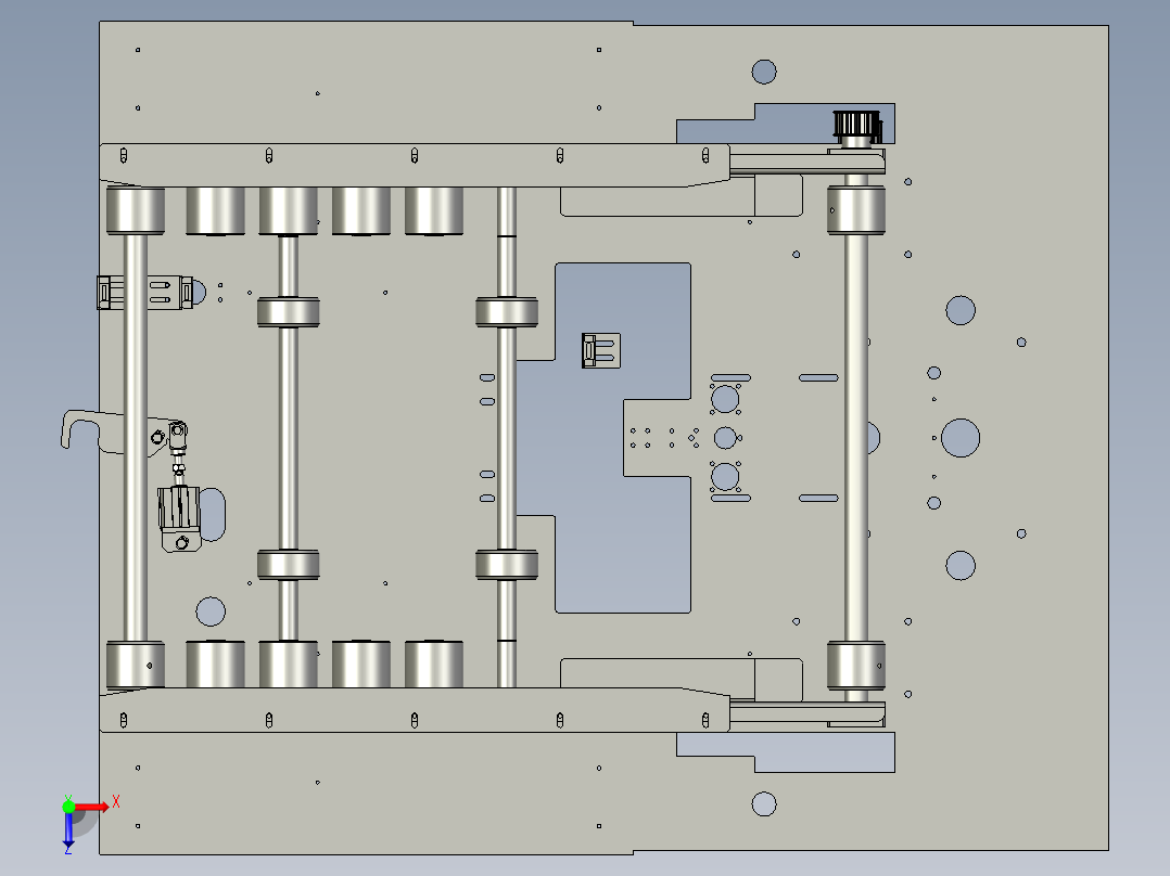 DS0204台车输送组俯视图