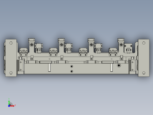 转子压紧机构前视缩略图