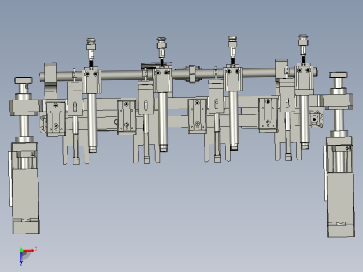 转子压紧机构俯视缩略图