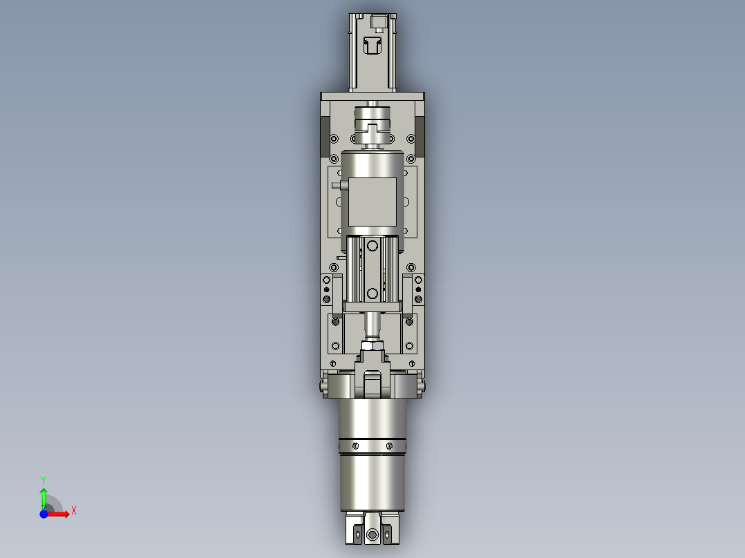 拧盖机构装配前视图