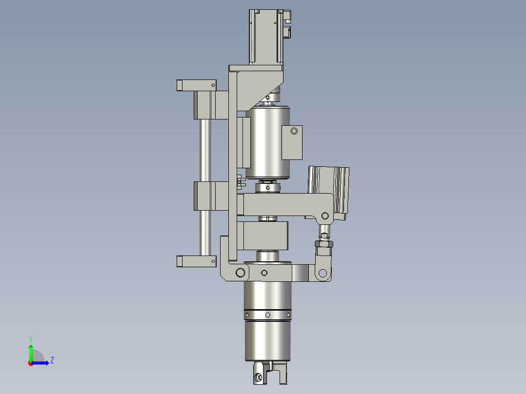 拧盖机构装配左视图