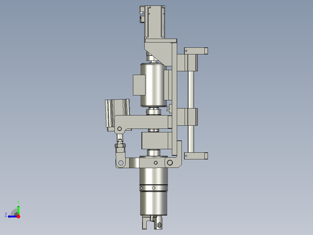 拧盖机构装配右视图
