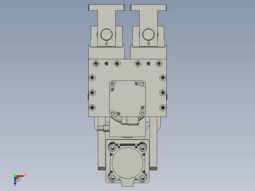 拧盖机构装配俯视缩略图