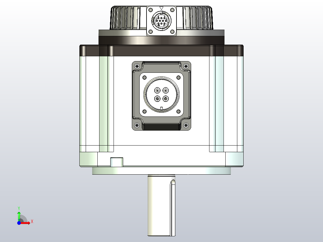 超川伺服电机-CC-M3M100-NN14前视图