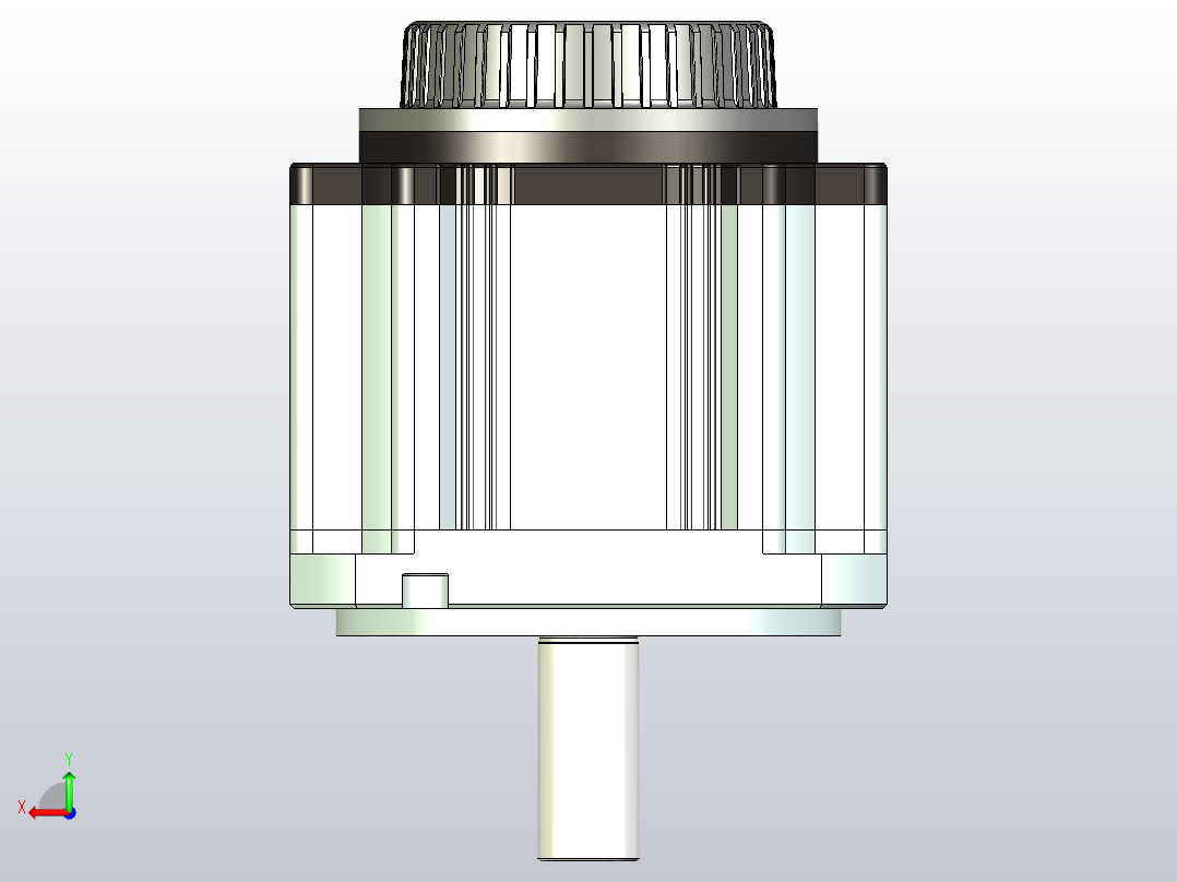 超川伺服电机-CC-M3M100-NN14后视图