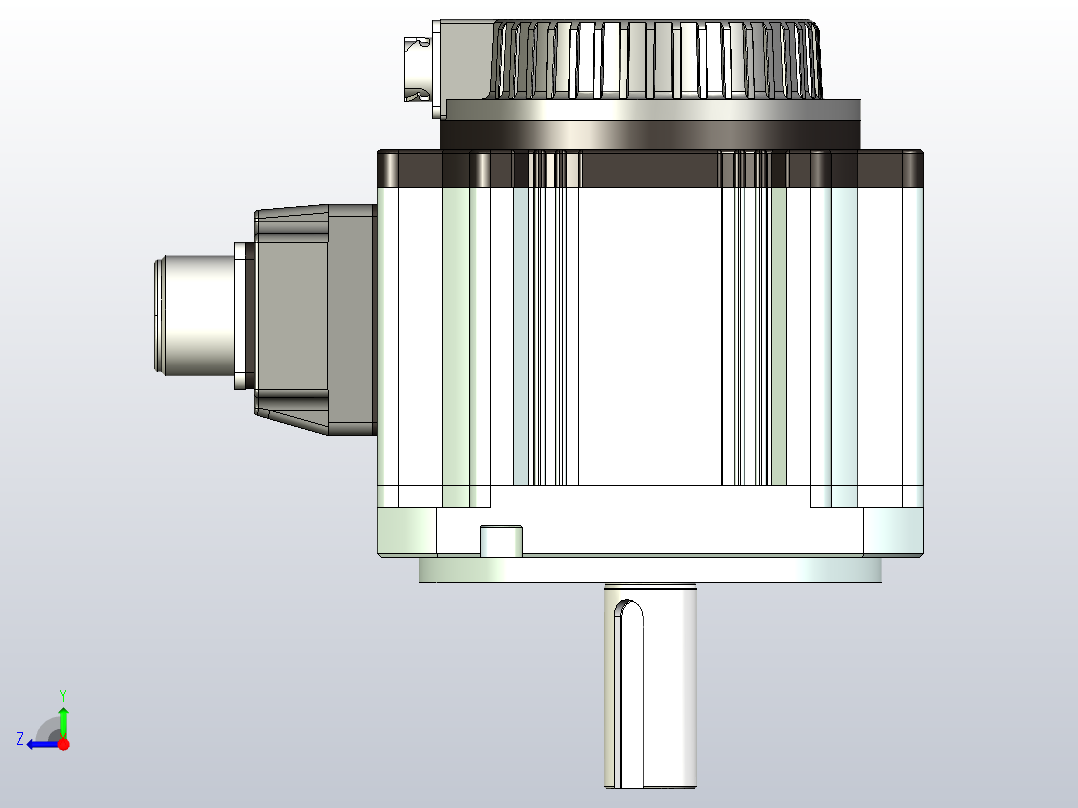 超川伺服电机-CC-M3M100-NN14右视图