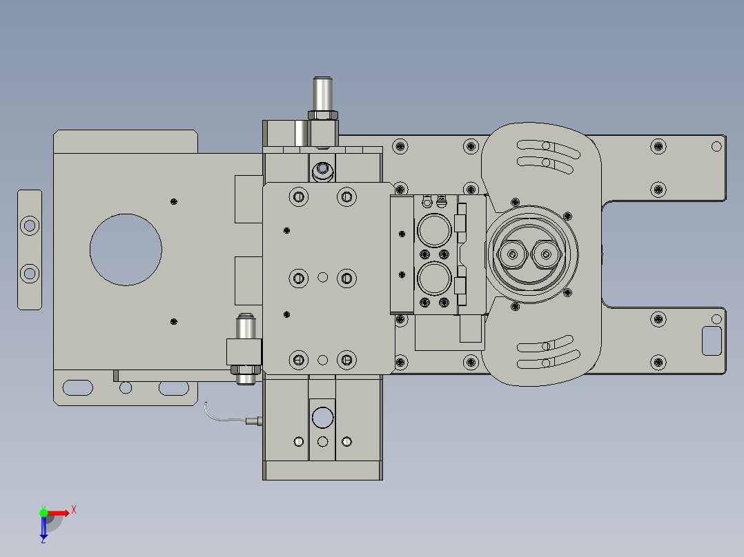 片料移栽组件俯视图