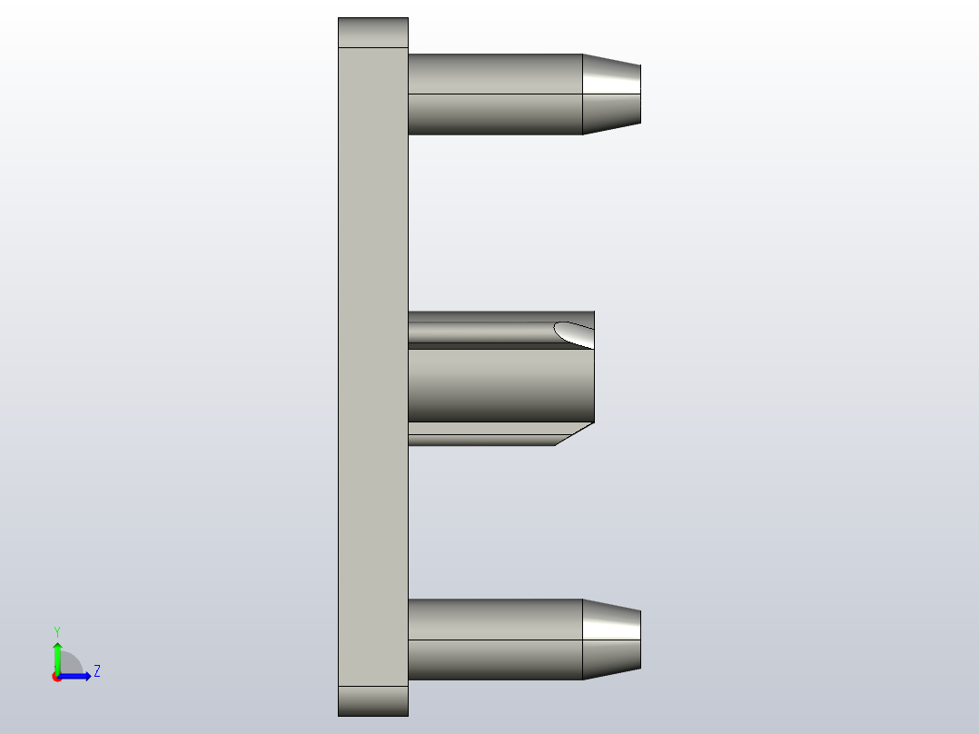 铝型材端盖HFC6-3030-B左视图
