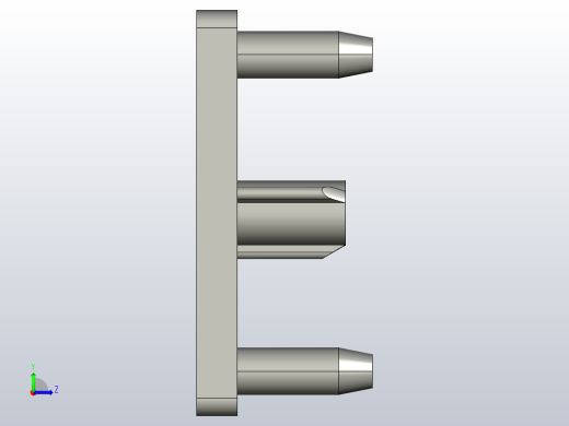 铝型材端盖HFC6-3030-B左视缩略图