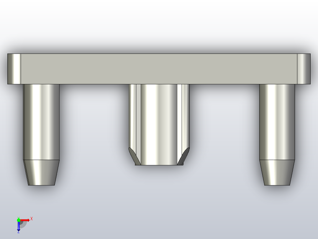 铝型材端盖HFC6-3030-B俯视图