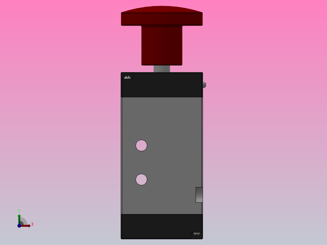 C系列推拉式人控阀[Q25R5C-L3]前视图