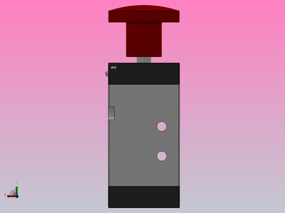 C系列推拉式人控阀[Q25R5C-L3]后视图