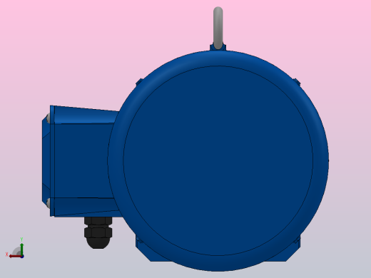 RF27法兰轴伸式安装斜齿轮减速机RF27-Y1.5-4P-90L-M1-0°-Φ160后视缩略图