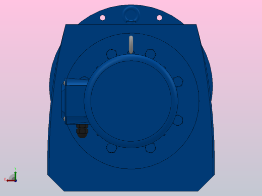RF167法兰轴伸式安装斜齿轮减速机RF167-Y22-4P-180L-M1-0°-Φ660后视缩略图