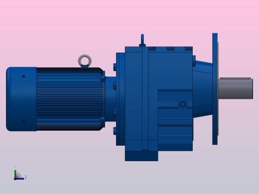 RF167法兰轴伸式安装斜齿轮减速机RF167-Y22-4P-180L-M1-0°-Φ660左视缩略图