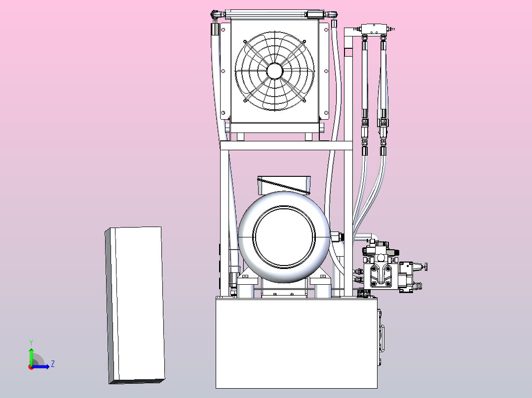 液压动力装置左视图