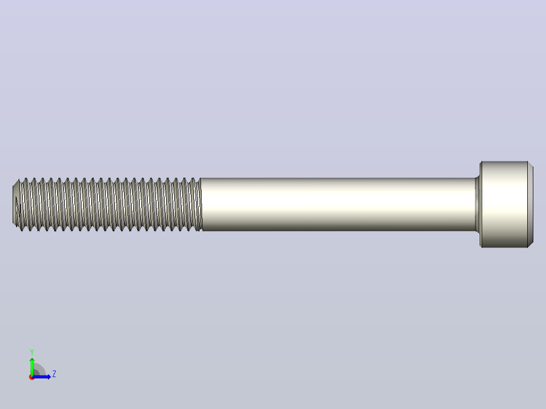 DIN_EN_ISO_4762_M8x70.ipt内六角螺钉左视图