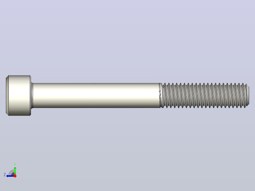 DIN_EN_ISO_4762_M8x70.ipt内六角螺钉右视图