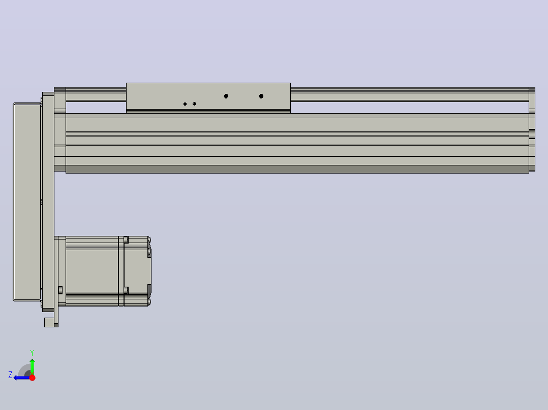 MT136BS半封闭丝杆滑台[MT136BS.L#.150.BM.P40.C3]右视图