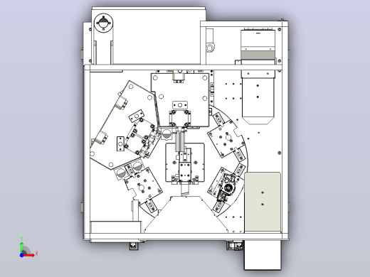 全自动六工位拉铆机3D图纸前视缩略图