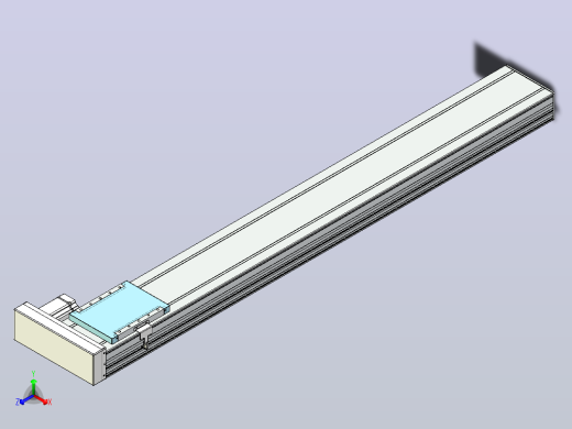 滚珠丝杠直线轴带导轨全封闭TPA-HCR-202D-2510C-L1550-ML-Y-P75-N3正等轴测缩略图