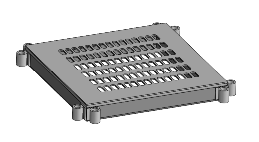 工业模块化钢结构平台3D图纸 Solidworks设计缩略图