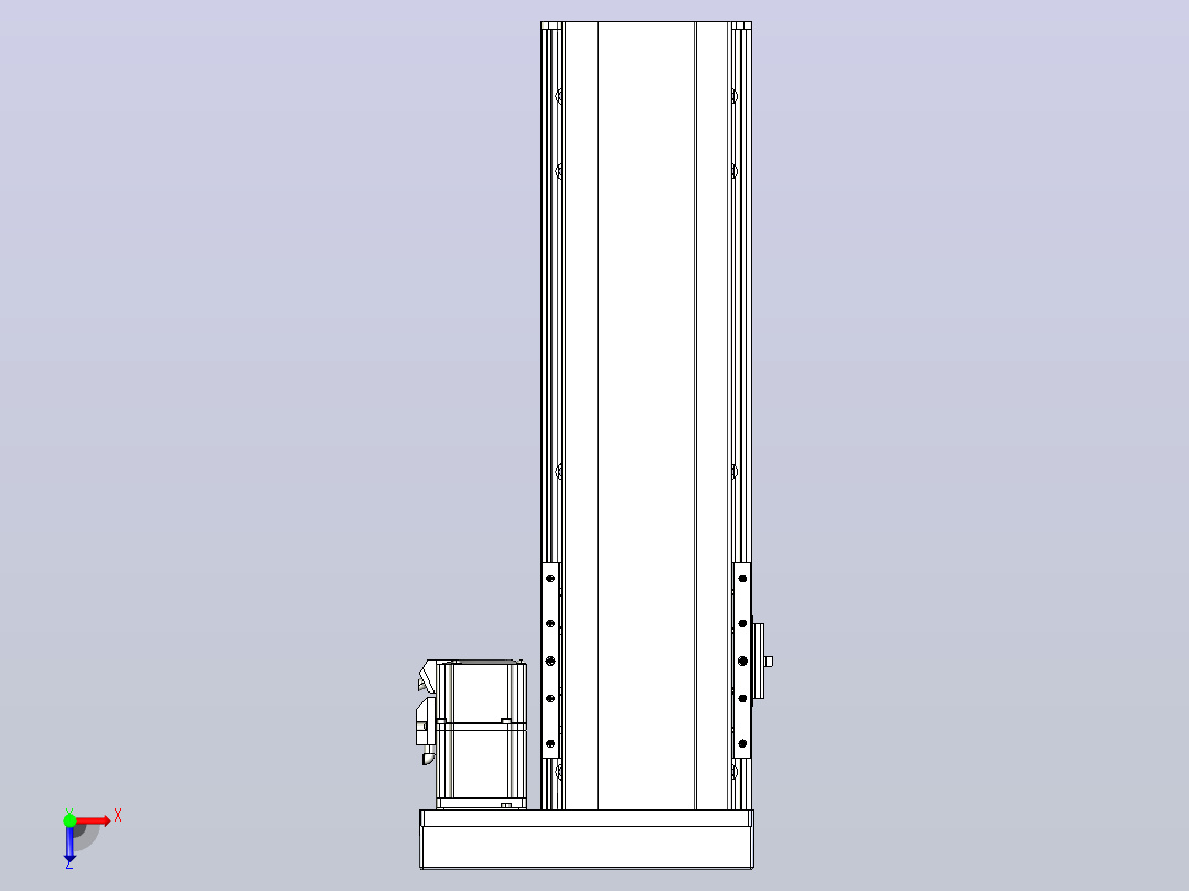 日规模组半封闭丝杆TPA-HNR-140D-2010C-L300-ML-C-P40-N3俯视图