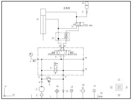 小型液压机液压系统设计（F=200KN）（CAD+说明书）缩略图