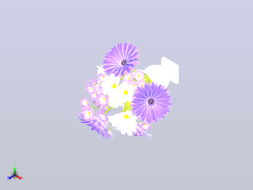 餐桌的插花正等轴测缩略图
