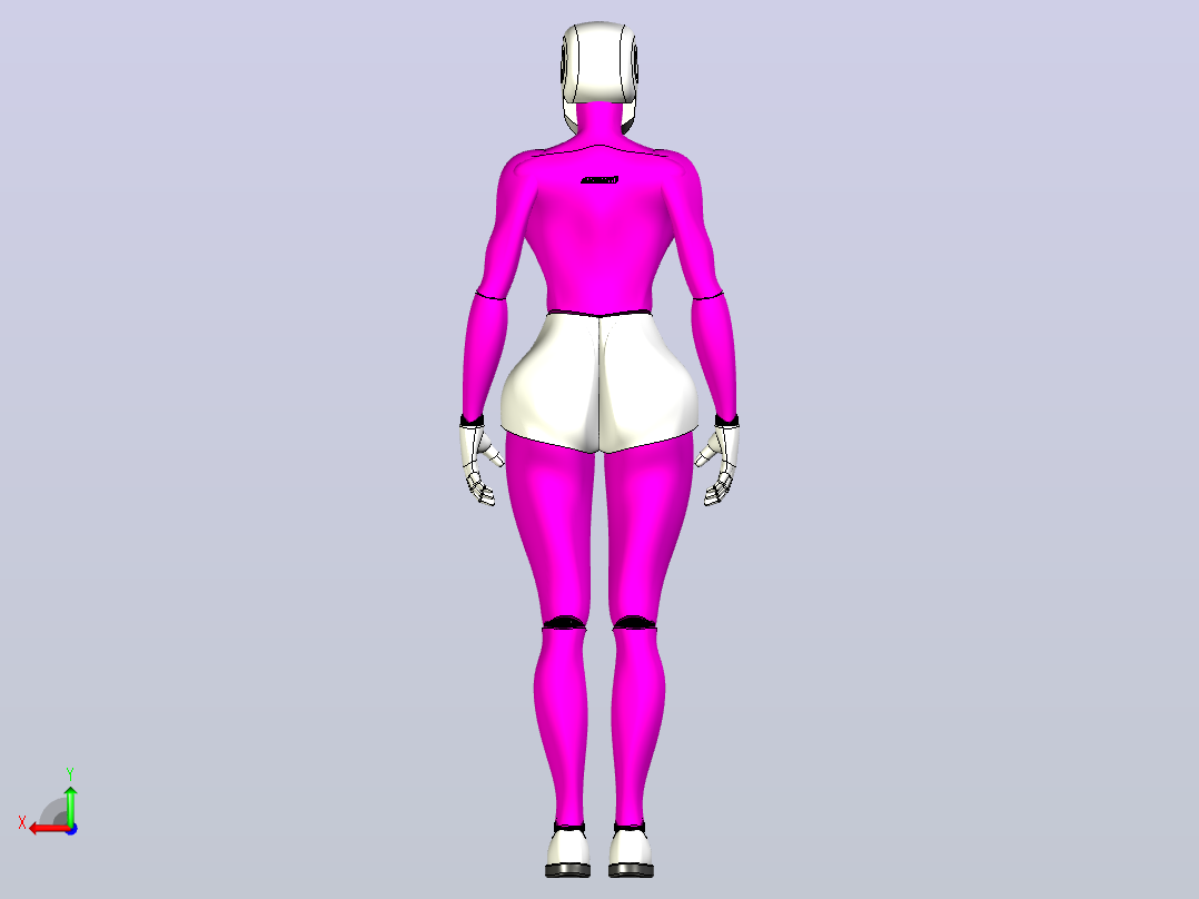 成人女性后视图