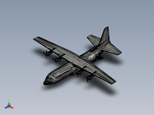 lockheed-c-130-hercules飞机右视缩略图
