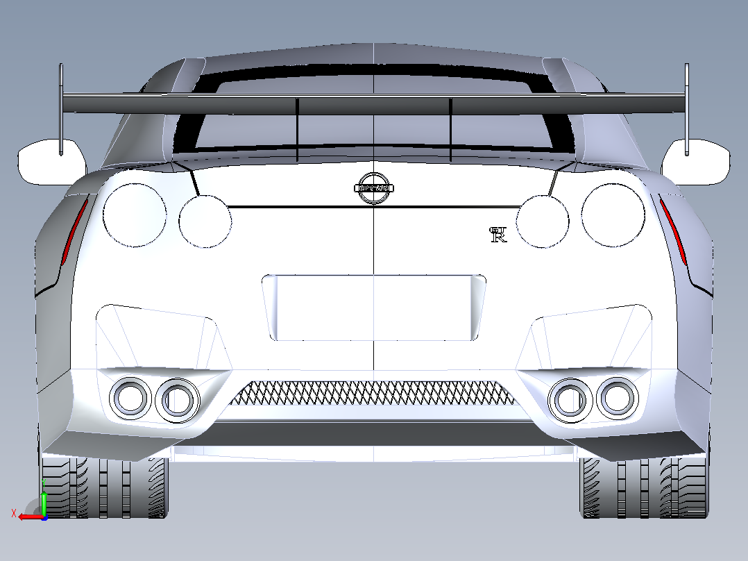40-尼桑 GTR stp x_t后视图