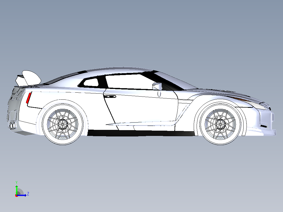 40-尼桑 GTR stp x_t左视图