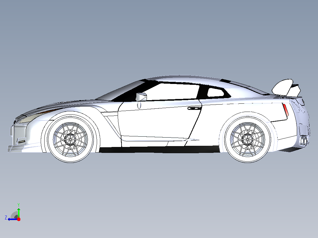 40-尼桑 GTR stp x_t右视图