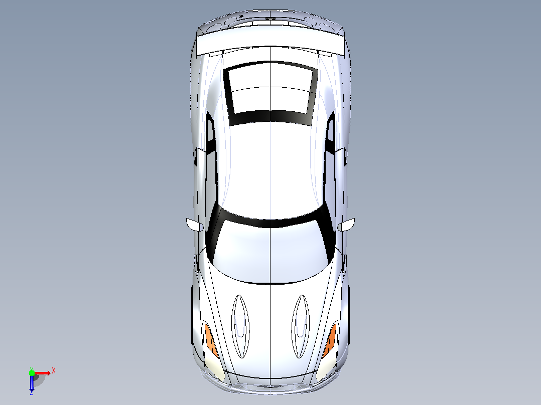 40-尼桑 GTR stp x_t俯视图