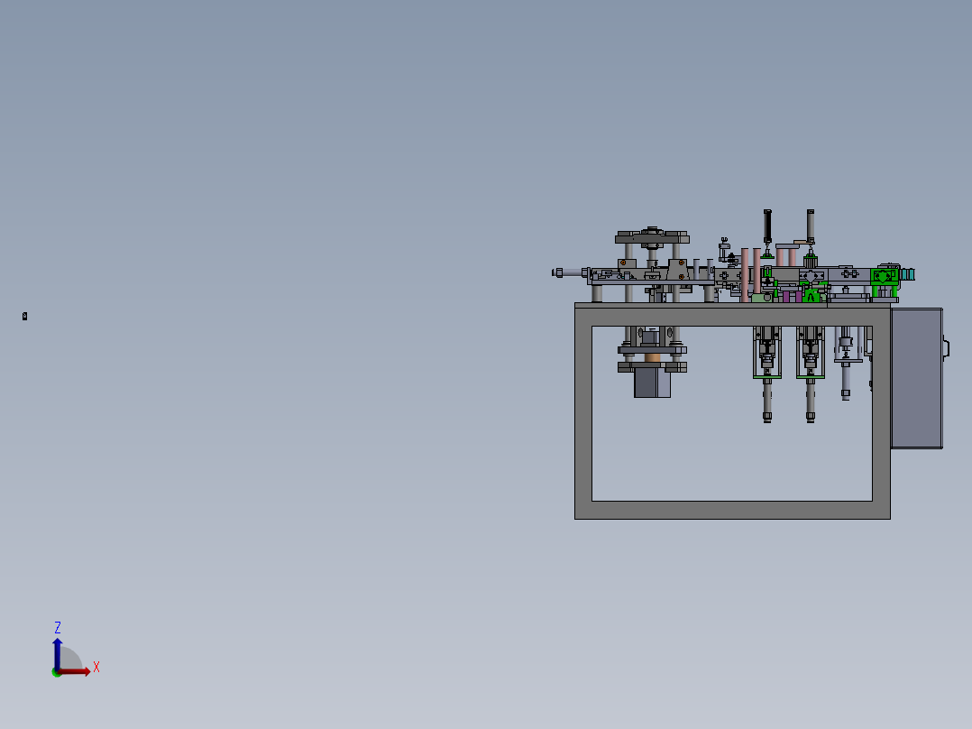 发电机小马达线圈组装充磁入磁机前视图
